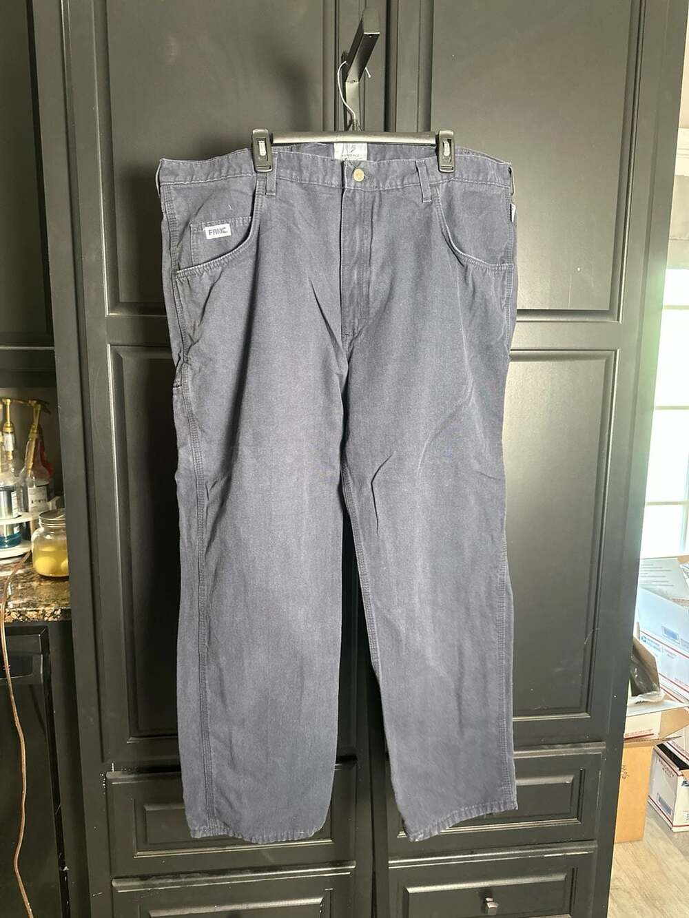 Tyndale FRMC Flame Resistant Carpenter Work Pants Navy Blue 44x31